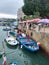 Oct 21, 2023, Boats selling seafood at the seashore of Sai Kung New Territories Hong Kong