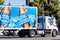 Oct 4, 2019 Mountain View / CA / USA - Bud Light branded truck making deliveries in San Francisco Bay; Bud Light is an Anheuser-