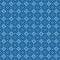 Octagon shape style symmetry blue white seamless pattern