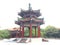An Octagonal Pavilion in China National Flower Garden in Luoyang City