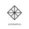 Octahedron icon from Geometry collection.