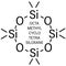 Octamethylcyclotetrasiloxane D4 silicone molecule. Skeletal formula. Chemical structure