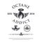 Octane addict logo vector hipster modern