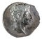 Octavian Augustus. The Roman Republic of Coin. Ancient Roman silver denarius of the family Julia.