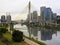 Octavio Frias de Oliveira Bridge (Ponte Estaiada) in Sao Paulo,