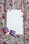 October 10, independence Day of Cuba. the concept of patriotism , freedom and independence. Mini flags with paper ,white red blue