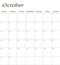 October 2022. Calendar planner design template. Week starts on Sunday.