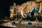 October 2023 - Prague, Czechia. Triceratops skeleton model in Dinosaur Museum