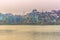 October 31, 2014: Panorama of Varanasi, India