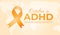 October is ADHD Awareness Month Background Illustration