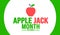 October is Apple Jack Month background template. Holiday concept. background, banner,