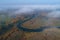 A October day over the Trigorskoe. Pushkin Mountains, Russia