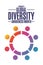 October is Global Diversity Awareness Month. Holiday concept. Template for background, banner, card, poster with text