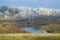 The October morning frost in the valley of the Sorot River. Pskov region, Russia