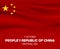 October people china national day concept background, realistic style