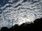 October Sunset Cloud Formations and Tower