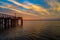 October sunset on Mobile Bay from Daphne, Alabama