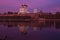 October twilight near the Pskov Kremlin