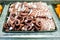 Octopus fresh raw sashimi buffet, japanese sushi