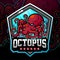 Octopus kraken mascot. esport logo design