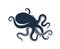 Octopus logo. Isolated octopus on white background