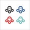 Octopus logo kraken vector icon line art outline