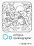 Octopus oceanographer ABC coloring book Alphabet O