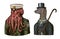 Octopus sailor. Sea captain and Muraena eels. Fashion Animal character. Nautical Seaman or nautical mariner. Hand drawn