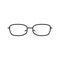 ocular glasses optical line icon vector illustration