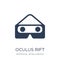 Oculus rift icon. Trendy flat vector Oculus rift icon on white b