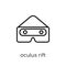 oculus rift icon. Trendy modern flat linear vector oculus rift i