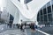 The Oculus transportation hub at World Trade Center Subway Station in New York City, USA