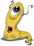 Odd weird alien slug character