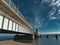 Oddesund bridge at a fjord in rural Denmark