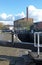 Oddy locks on the leeds to liverpool canal with the historic castleton mill in the background