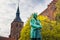 Odense, Denmark - April 29, 2017: Cathedral of Saint Canute and