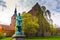 Odense, Denmark - April 29, 2017: Cathedral of Saint Canute and