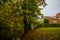 Odense, Denmark: Landscape with beautiful pond in the Park