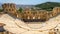 Odeon of Herodes Atticus at Acropolis of Athens, Greece. It is one of top landmarks of Athens. Panoramic view of ancient theater