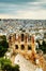 The Odeon of Herodes Atticus view in Athens