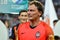 ODESSA, UKRAINE - July 21, 2018: Andriy Pyatov gets the prize of the best goalkeeper during the finals of the Ukrainian 2018