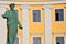 Odessa, Ukraine. Marble man statue.