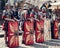 Odessa, Ukraine - March 2018 Roman legion empire soldiers old armor