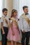 Odessa, Ukraine - May 31,2018: Children`s musical group sing and