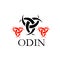 Odin- The graphic is a symbol of the horns of Odin