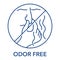 Odor free. Prohibit sign for labeling