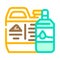 odor neutralizer compost color icon vector illustration