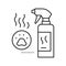 odor neutralizer line icon vector illustration