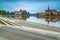 Odra river and waterfront with famous historical buildings, Wroclaw, Poland