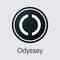 Odyssey Crypto Currency - Vector Web Icon.